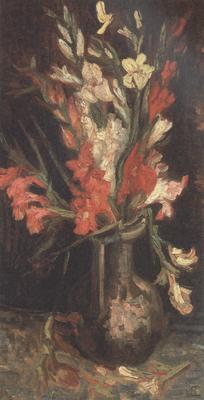 Vincent Van Gogh Vase with Red Gladioli (nn04) oil painting picture